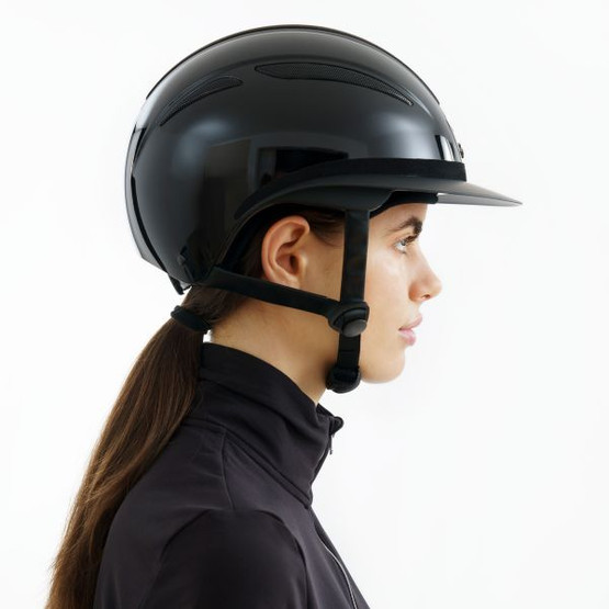 HV Polo Magnifica Mips ratsastuskypärä, musta glossy