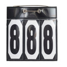 Kisanumero hakaneulalla, musta