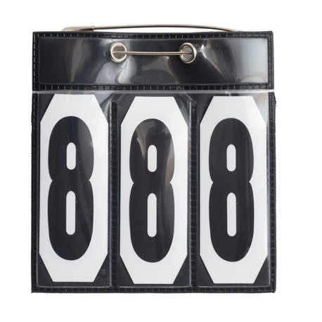 Kisanumero hakaneulalla, musta