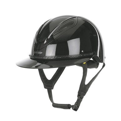 Alice Mips ratsastuskypärä, kiiltävä musta