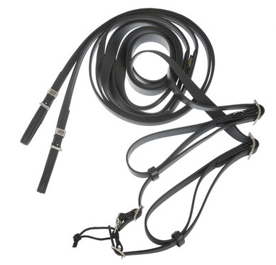 Kilpaohjat 2.0 Light BioThane, musta, pituus 7,5 m