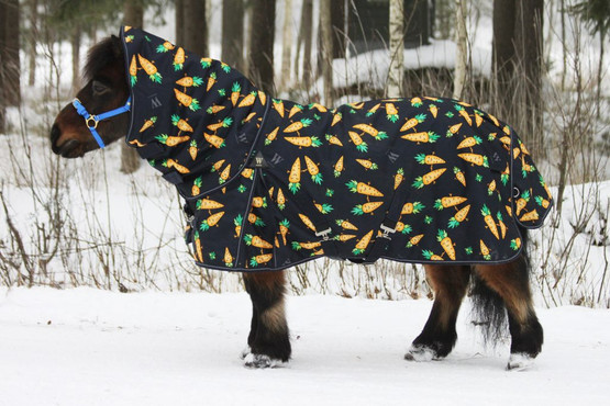 Carrot 150g toppaloimi ponille irrotettavalla kaulakappaleella, tummansininen