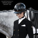 FP Quantinum Spotlight Shiny Vintage Gold ratsastuskypärä, black