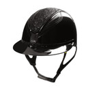 Amelia Mips ratsastuskypärä, kiiltävä glitter musta