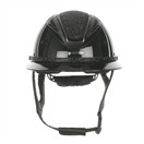 Luna ratsastuskypärä, kiiltävä glitter musta