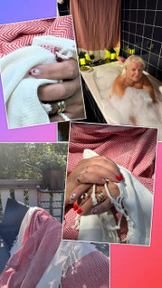 CotonIQ Venezuela-hamampyyhe, punainen, jättikoko 100x180cm, 2 kpl/pkt!