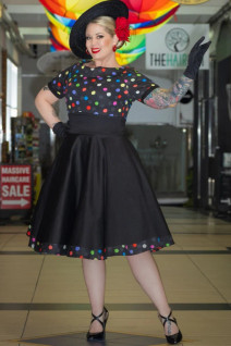 Darlene Multicolor Polka Dot-mekko