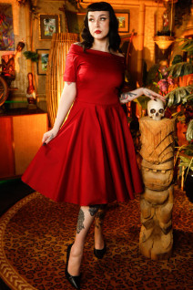  Dolly & Dottyn Darlene Burgundy-mekko