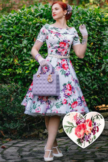 Dolly & Dottyn Darlene White Floral -mekko