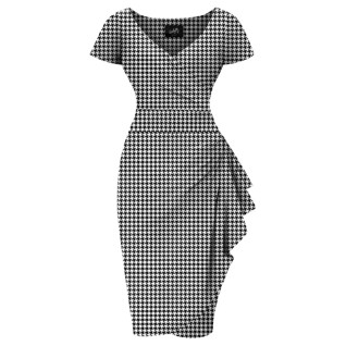 Lady Vintage Elsie Houndstooth-mekko