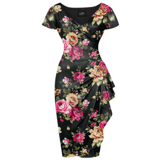 Lady Vintage Elsie Date Night Roses-mekko