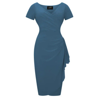 Lady Vintage Elsie Teal-mekko