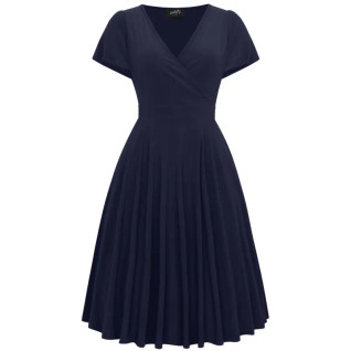 Lady Vintage Lyra Navy-mekko