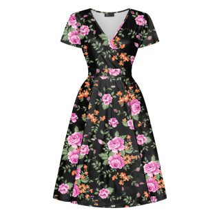Lady Vintage Lyra Pink and Orange Floral-mekko
