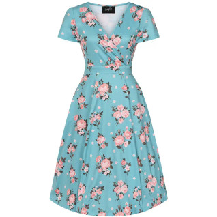 Lady Vintage Lyra Powder Pink Roses-mekko