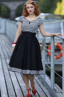 Lily Black Gingham-mekko