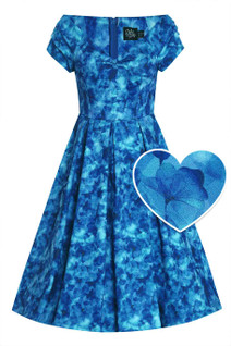 Dolly & Dottyn Lily Blue Floral -mekko
