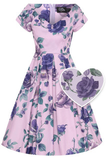 Dolly & Dottyn Lily Lilac Floral -mekko