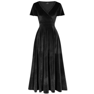 Lady Vintage Lyra Velvet Black -maksimekko