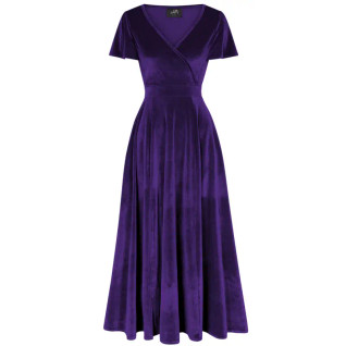 Lady Vintage Lyra Velvet Purple -maksimekko BLACK FRIDAY