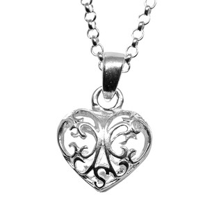 Magic Silver Pitsisydän-riipus ketjulla, hopeaa
