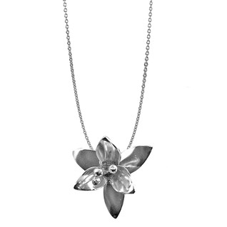 Magic Silver Trillium-riipus ketjulla, hopeaa