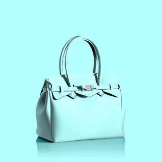 Miss Plus-käsilaukku, Lagoon, HANDMADE IN ITALY!