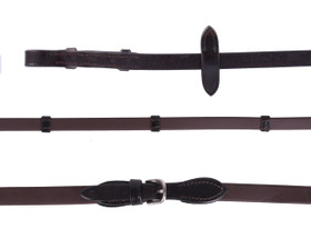 Biothane ohjat stoppareilla ruskea QHP 2115