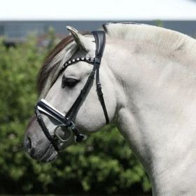 SD Design Onyx suitset valkoisella turpahihnalla R-1302