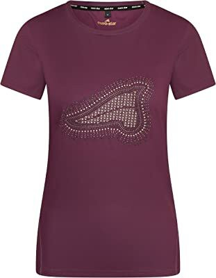 Mirella tekninen t-paita dark berry Euro-Star