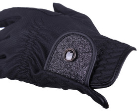 Ratsastushanska Glitz musta QHP