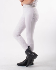 Sanna pull-on ratsastuslegginssit lapsille kokopaikka valkoinen 128