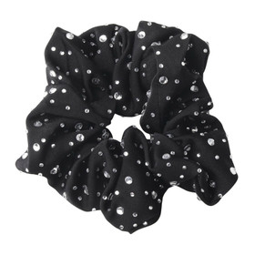 SD Design Starlight scrunchie black crystal J-244