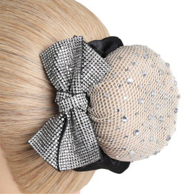 SD Design musta scrunchie bling rusetilla J-201