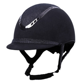 Ratsastuskypärä Glitz black QHP