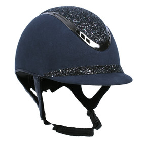 Ratsastuskypärä Glitz navy QHP