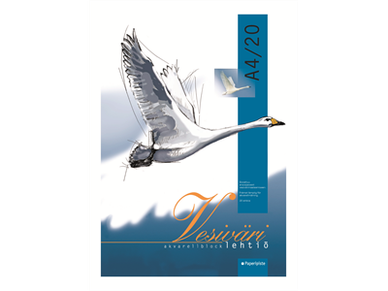 Vesivärilehtiö 140g/m2 A4/20 10 kpl