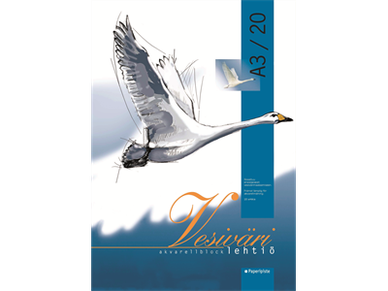 Vesivärilehtiö 140g/m2 A3/20 10 kpl