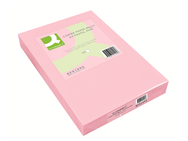 Kopiopaperi Q-Connect A4 80g vaaleanpunainen/500