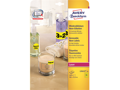 Monitoimitarra Avery L7651Y 38,1x21,2/1625 neonkeltainen