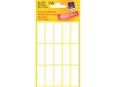 Etiketti Avery 3076 38X14/90