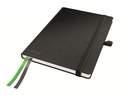 Muistikirja Leitz Complete A5/80 viivat musta