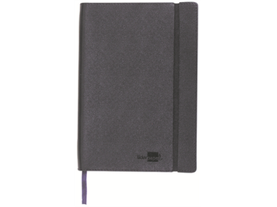 Muistikirja A6/120 keinonahka musta