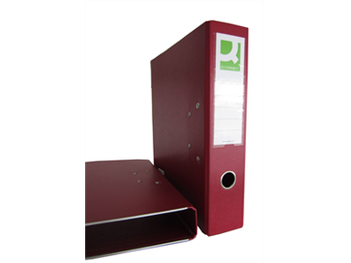 Mappi Q-Connect+ 750 A4 metallivahvike viininpunainen 25 kpl