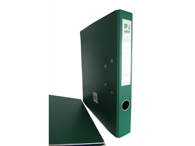 Mappi Q-Connect+ 500 A4 metallivahvike vihreä 25 kpl