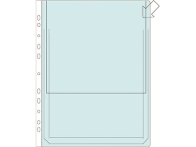  Paljetasku A4 0.18 PVC läppä/10 kirkas 