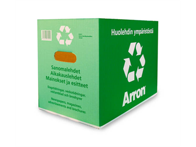 Kierrätyslaatikko vihreä 250x400x310mm