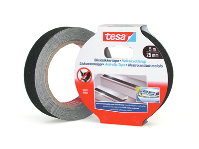  Liukuestoteippi Tesa 55587 25mm x 5 m musta 
