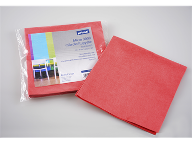 Siivouspyyhe Prima Micro 3000 37x40cm punainen 