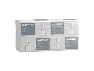Käsipyyhe Katrin Plus C-taitto valkoinen/16pkt/73542 